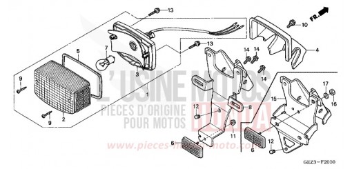 TAILLIGHT (NPS503/5/6) NPS505 de 2005